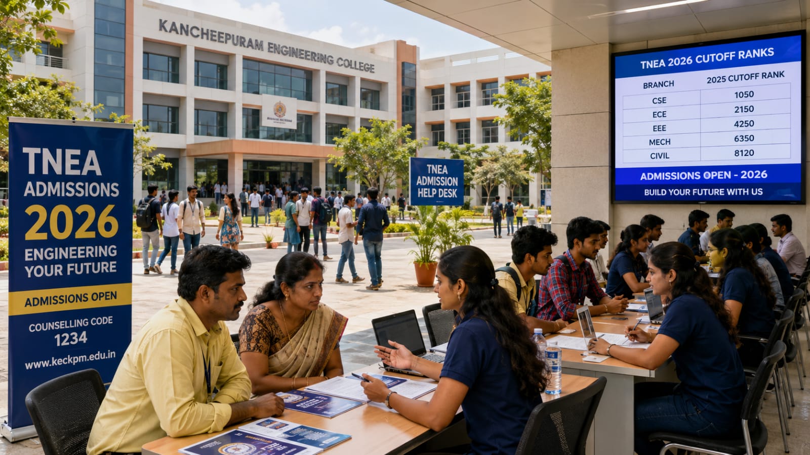 Engineering Colleges in Kancheepuram via TNEA