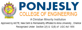Ponjesly College of Engineering logo