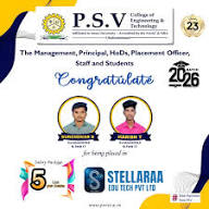 PSV College of Engineering and Technology placement image
