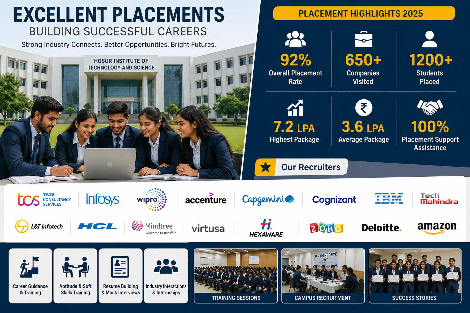 Hosur Institute of Technology and Science placement image