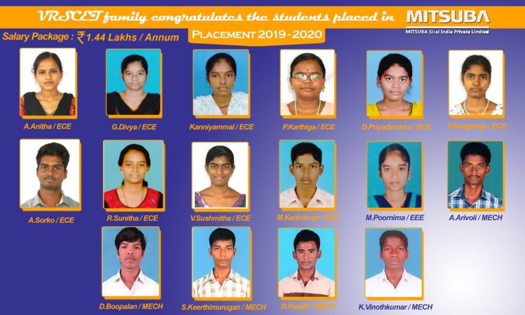 V.R.S College of Engineering and Technology placement image 2