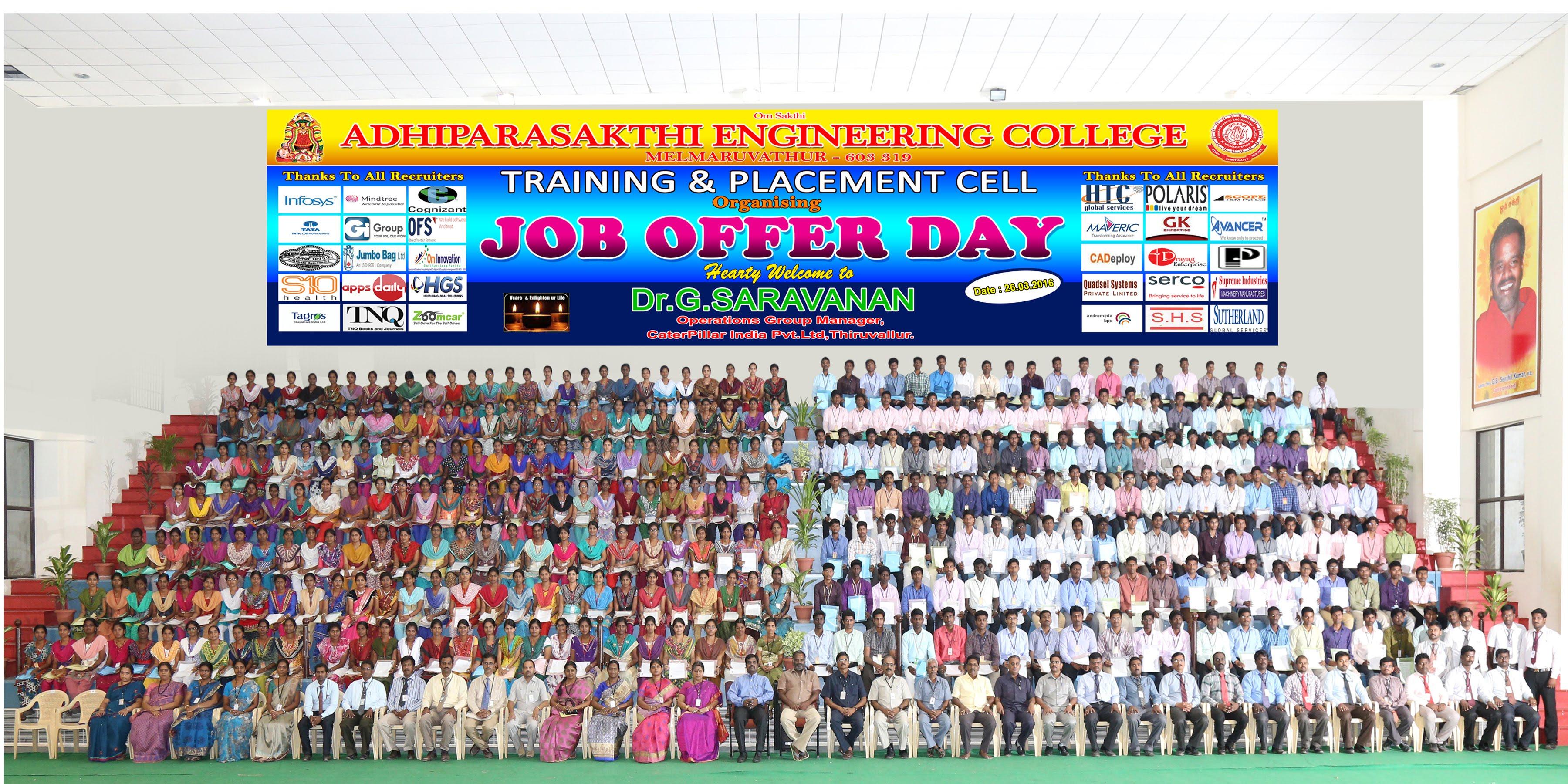 Adhiparasakthi Engineering College placement image